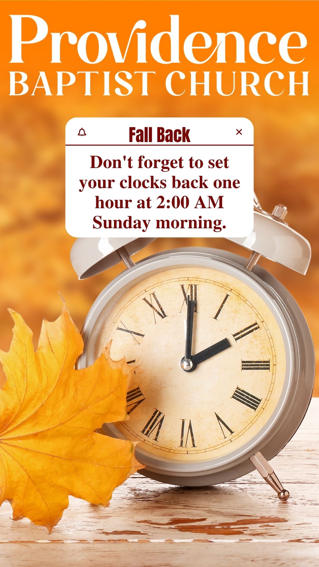 fall back